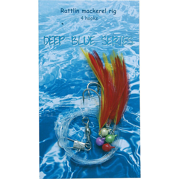 Deep Blue Rattlin Mackerel Rig 4-Haaks H1