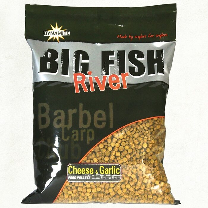 Dynamite Baits Big Fish River Feed Pellets Cheese - Garlic