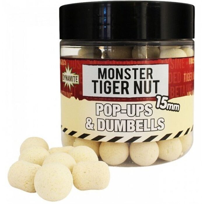 Dynamite Baits Monster Tiger Nut Fluro White Pop-Ups 15mm