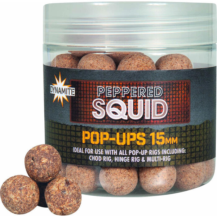 Dynamíte Baits Peppered Squid Pop Ups 15mm