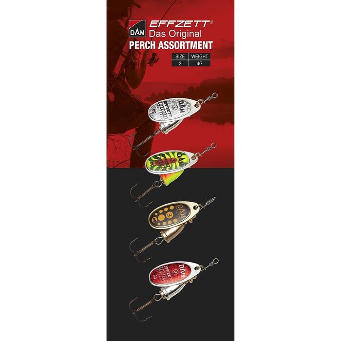 Effzett Spinner Assortiment Baars 4gr 4pcs