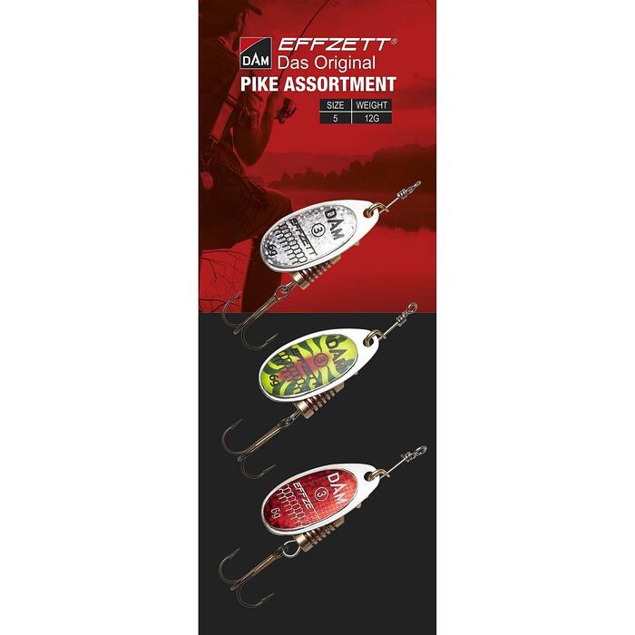 Effzett Spinner Assortiment Snoek 12gr 3pcs