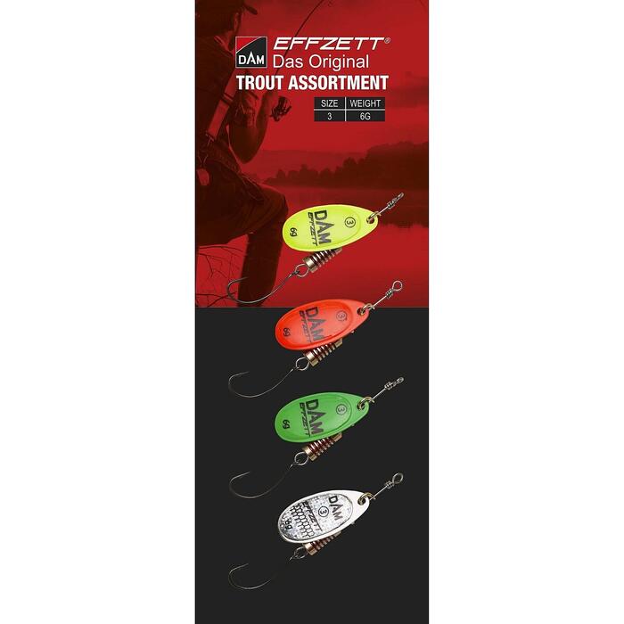 Effzett Spinner Assortiment Forel 6gr 4pcs
