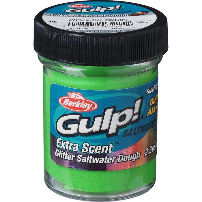 Berkley Gulp! Dough Spring Green Silver Glitter
