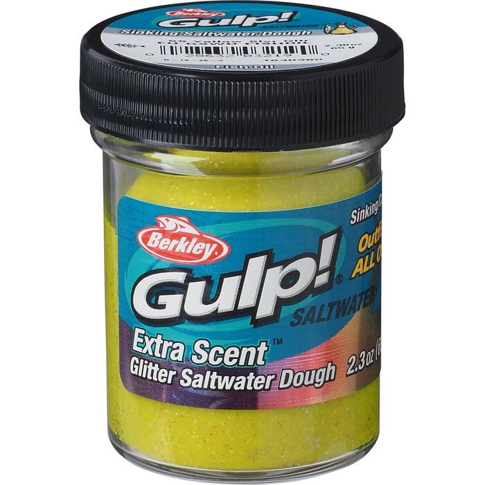 Berkley Gulp! Dough Sunshine Yellow Silver Glitter