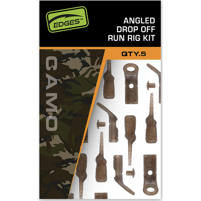 Fox Edges Camo Angled Drop off run rig kit 5pcs