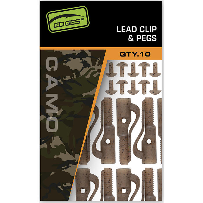 Fox Edges Camo Lead Clip + Pegs 10pcs