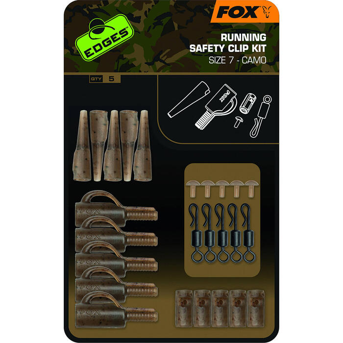 Fox Edges Camo Running Safety Clip Kits