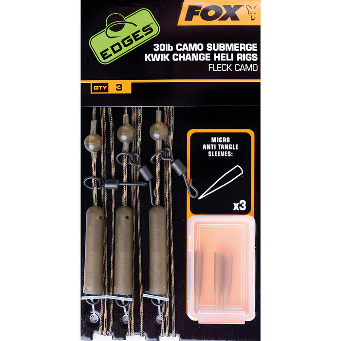 Fox Edges Camo Submerge Heli rigs Change Kit 30lb
