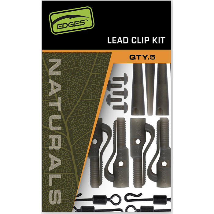 Fox Edges Naturals Lead Clip Kit 5pcs