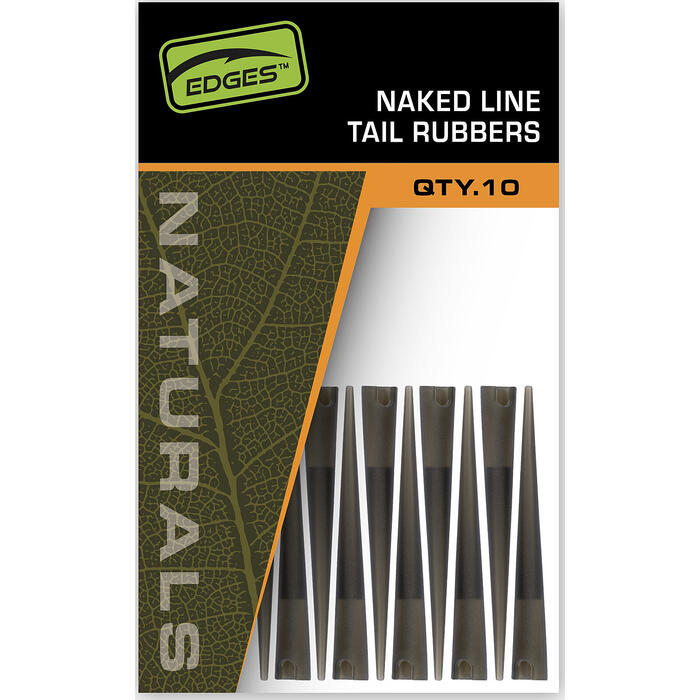 Fox Edges Naturals Tail Rubbers Naked Line 10 stuks
