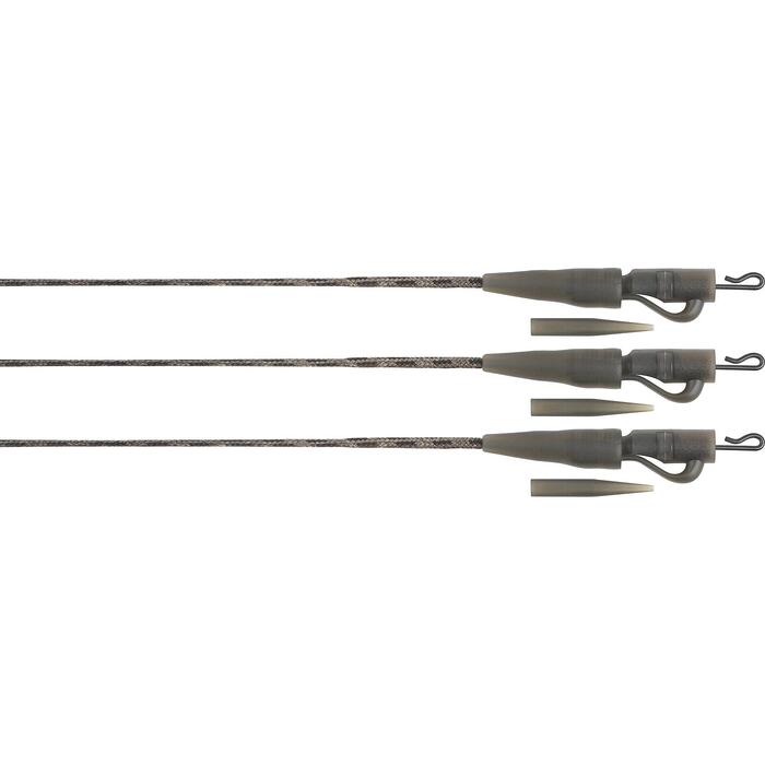 Fox Edges Naturals Submerge Lead Clip Leaders 40lb 3pcs