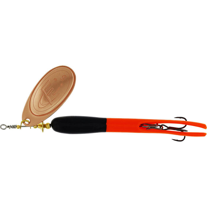 Westin FC Upstream 20gr Black/Flouro Orange Copper Blade