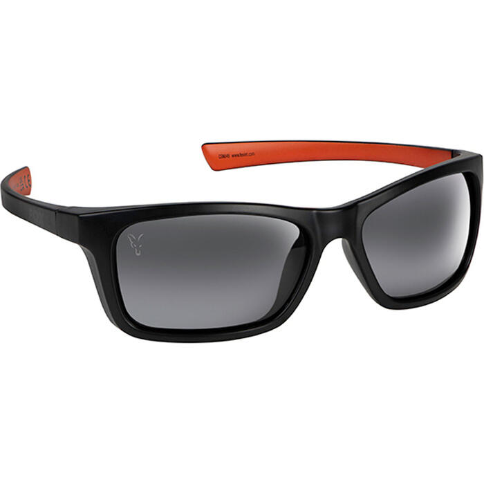 Fox Collection Wraps Sunglasses - Black/Orange - grey lense