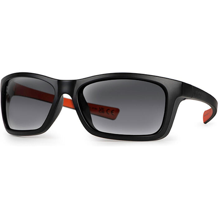 Fox Collection Wraps Sunglasses - Black/Orange - grey lense