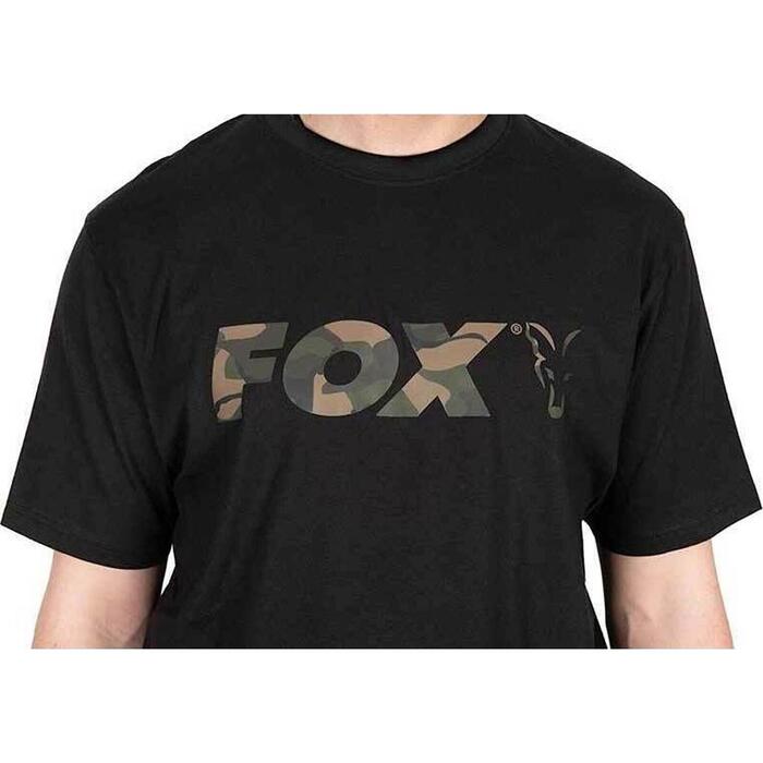 Fox Black / Camo Logo T-Shirt L