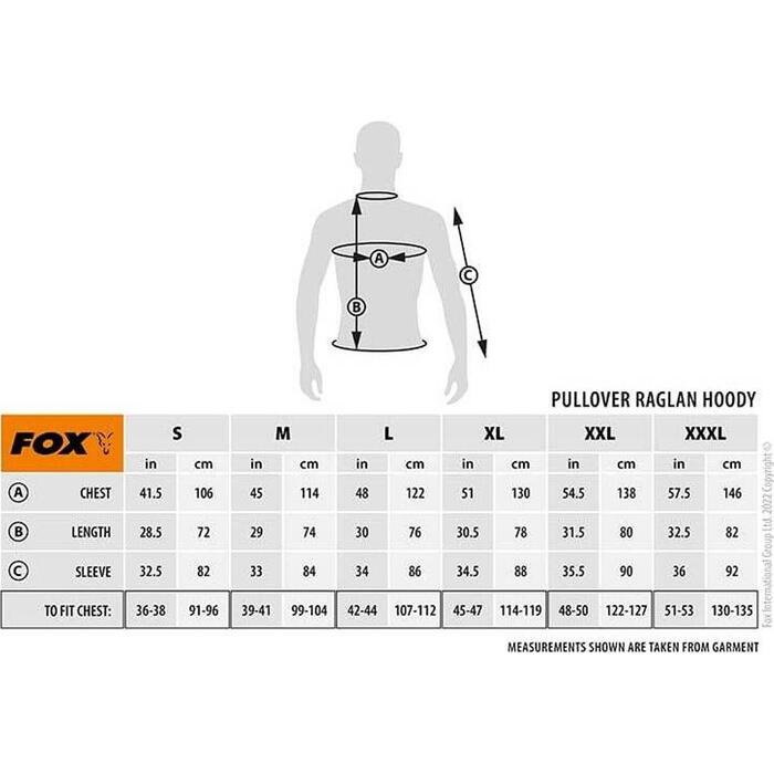 Fox Black Camo Raglan Hoodie Xxxl