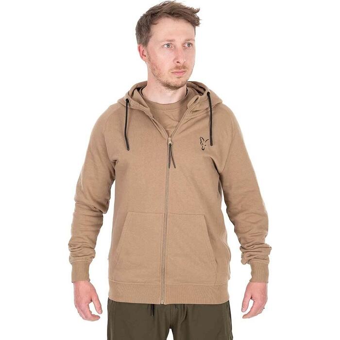 Fox Collection LW Zip Hoody Tan Ltd L