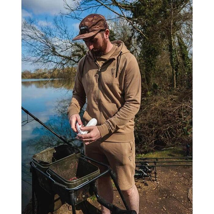 Fox Collection LW Zip Hoody Tan Ltd L