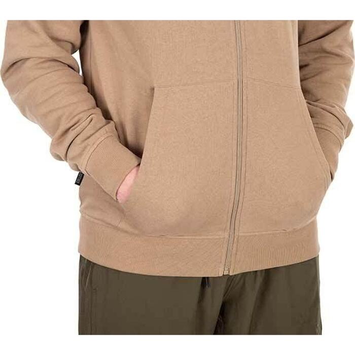 Fox Collection LW Zip Hoody Tan Ltd XL