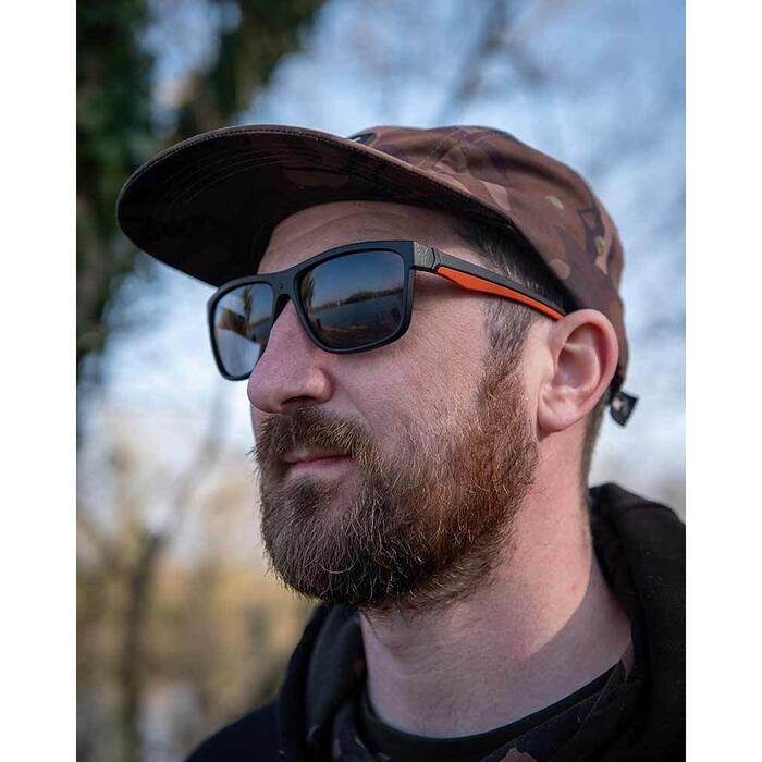 Fox Collection Shades Black Orange - Brown Lense