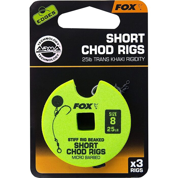 Fox Edge Short stiff Chod Rig H08 25lb