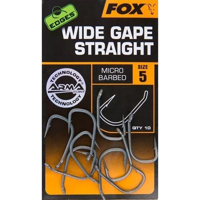 Fox Edges Armapoint Wide Gape Long Shank Hooks #5