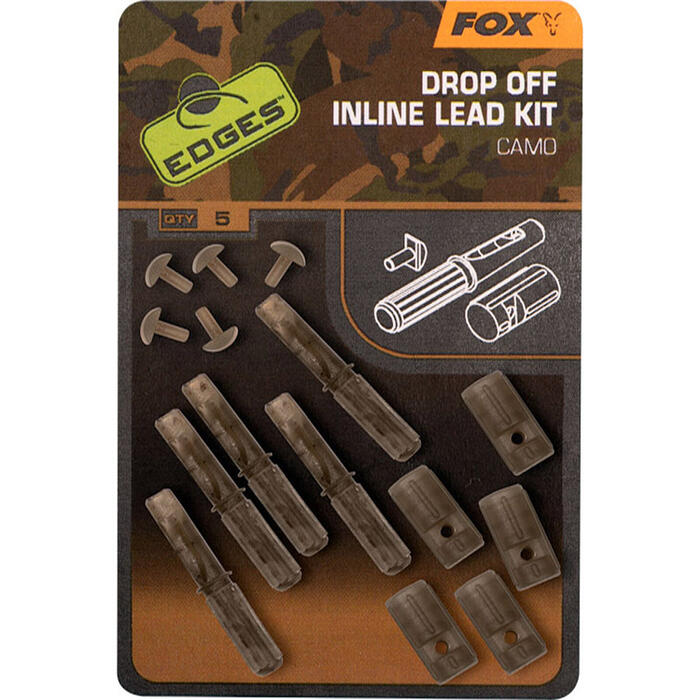 Fox Edges Camo Inline Lead Drop Off Kits x 5
