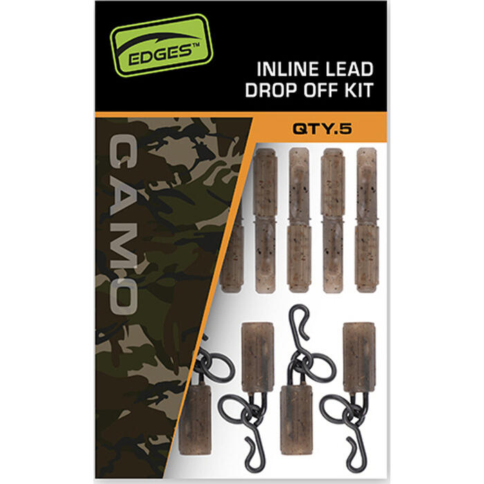 Fox Edges Camo Inline Lead Drop Off Kits x 5