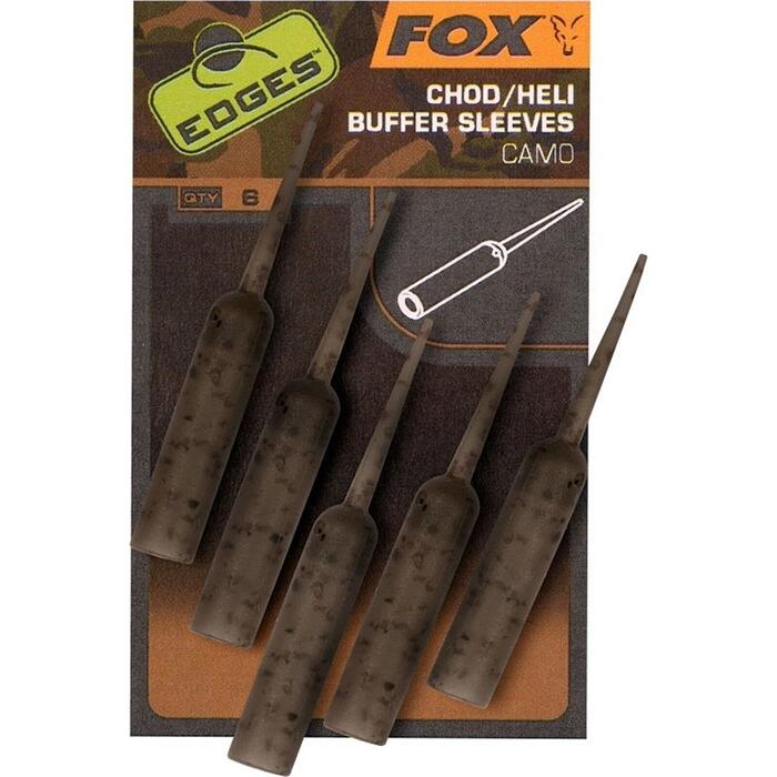 Fox Edges Camo Naked Chod/Heli Buffer Sleeves x6
