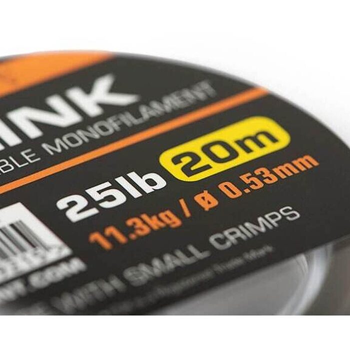 Fox Edges Link Crimpable Monofilament 0.64mm 20m Trans Khaki