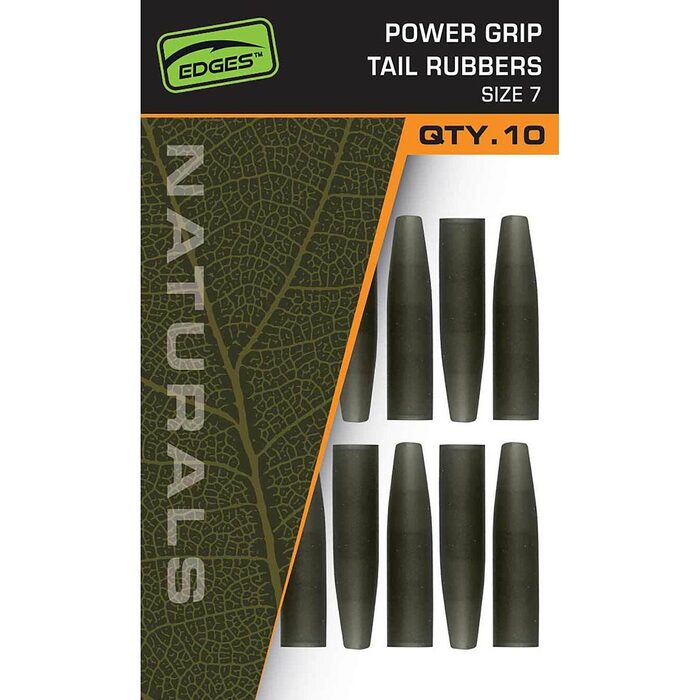 Fox Edges Naturals Power Grip tail rubbers size 7x 10