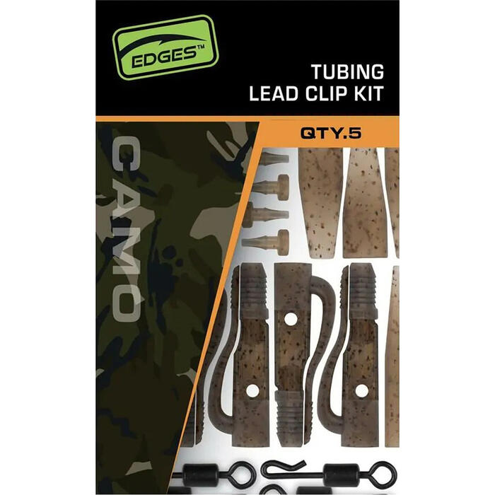 Fox Edges Tubing Leadclip Kit Camo 5pcs