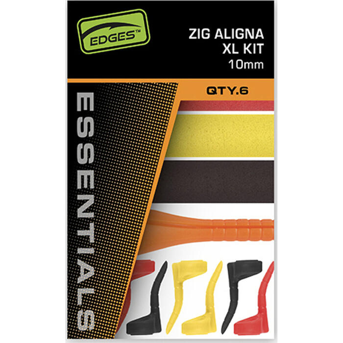 Fox Edges Zig Aligna Kit XL 10mm 6x sleeves tool en 3x foam