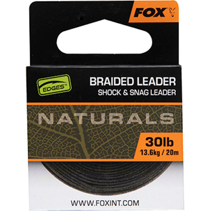 Fox Naturals Braided Leader 20m 30lb