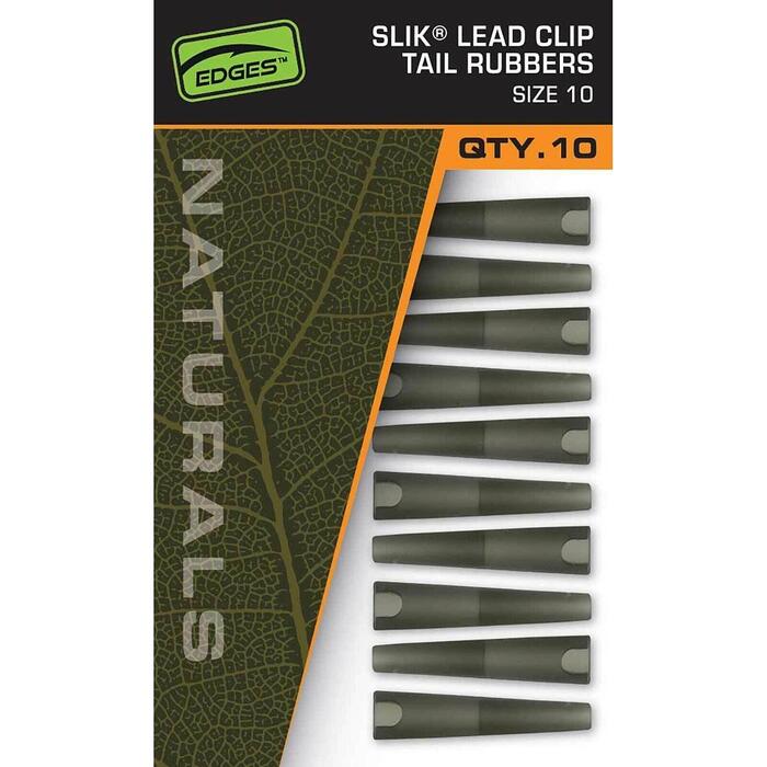 Fox Naturals Slik Lead Clip Tail Rubber Size 10