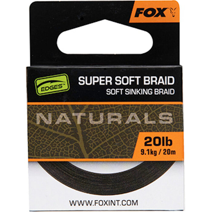 Fox Naturals Soft Braid hooklength 20m 20lb