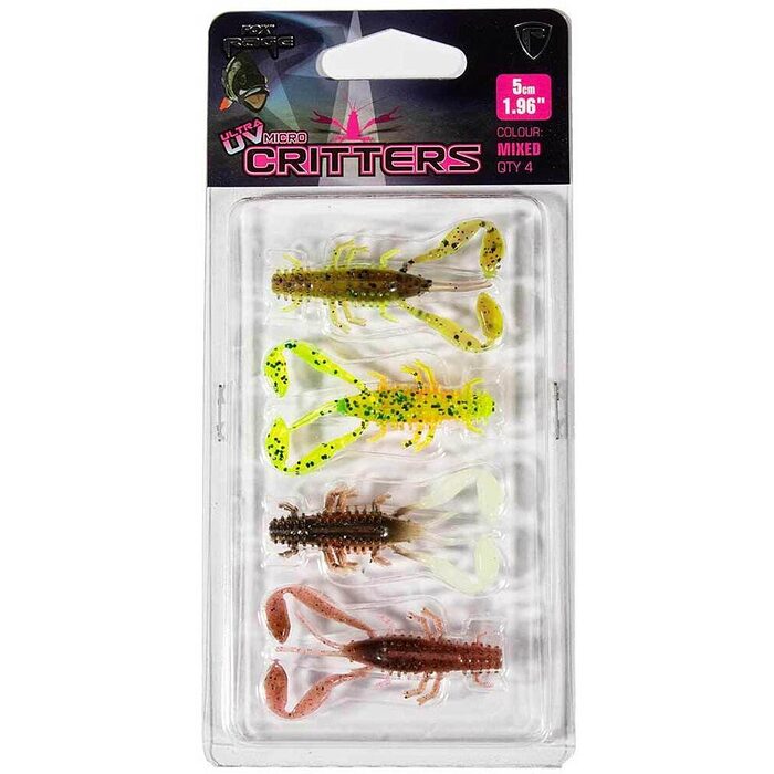 Fox Rage Critters Mixed Colour UV Micro Critter 5cm