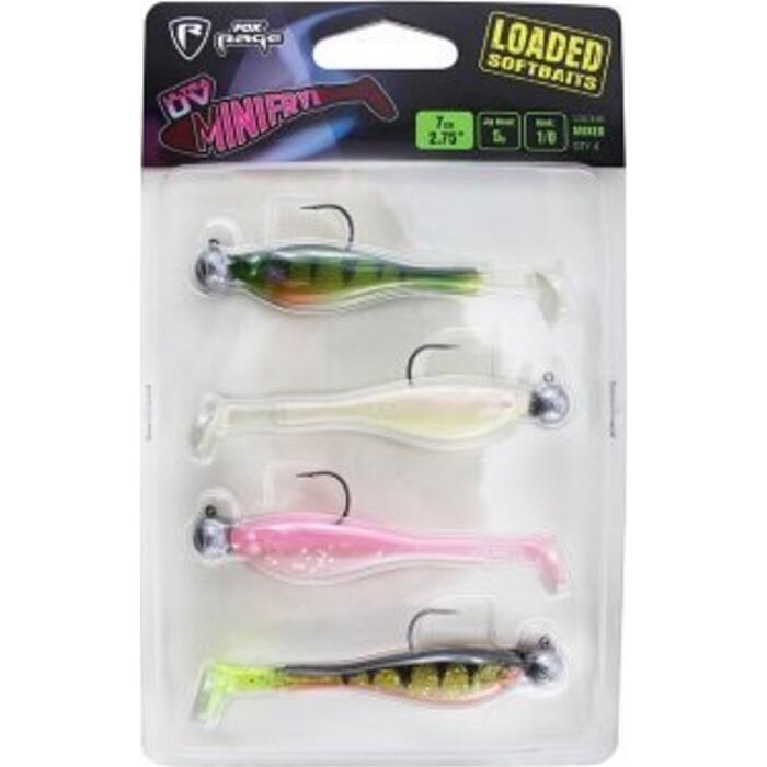 Fox Rage Mini Fry Mixed UV Colour Pack #1 Loaded 7cm 5gr
