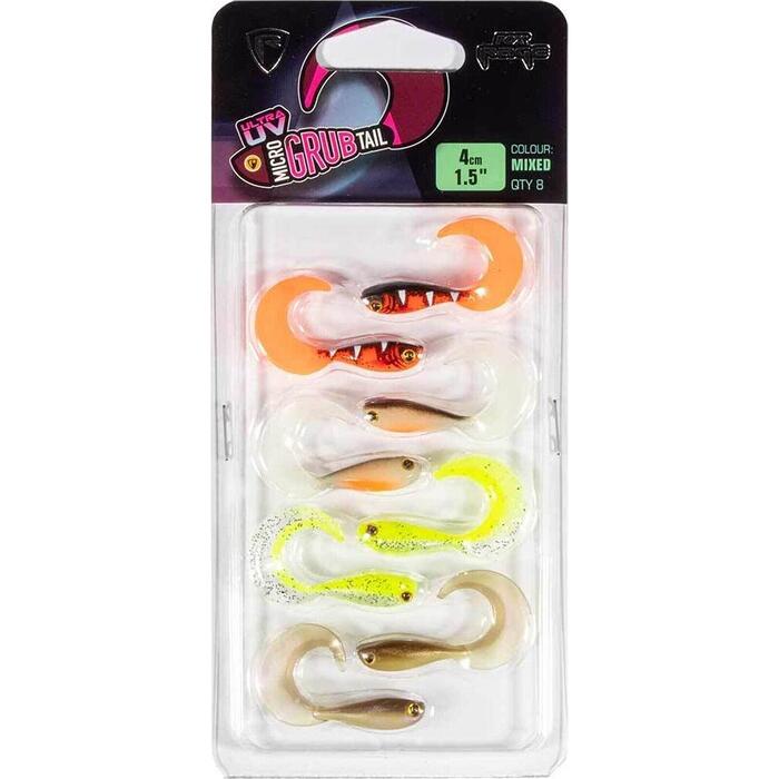 Fox Rage Micro Grub Mixed UV Colour Pack #2 4cm