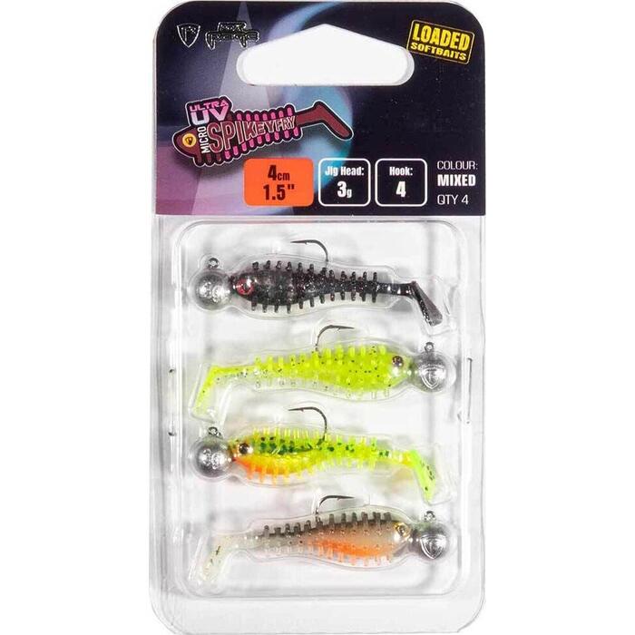 Fox Rage Micro Spikey Fry Mixed UV Colour Pack #2 Loaded 4cm