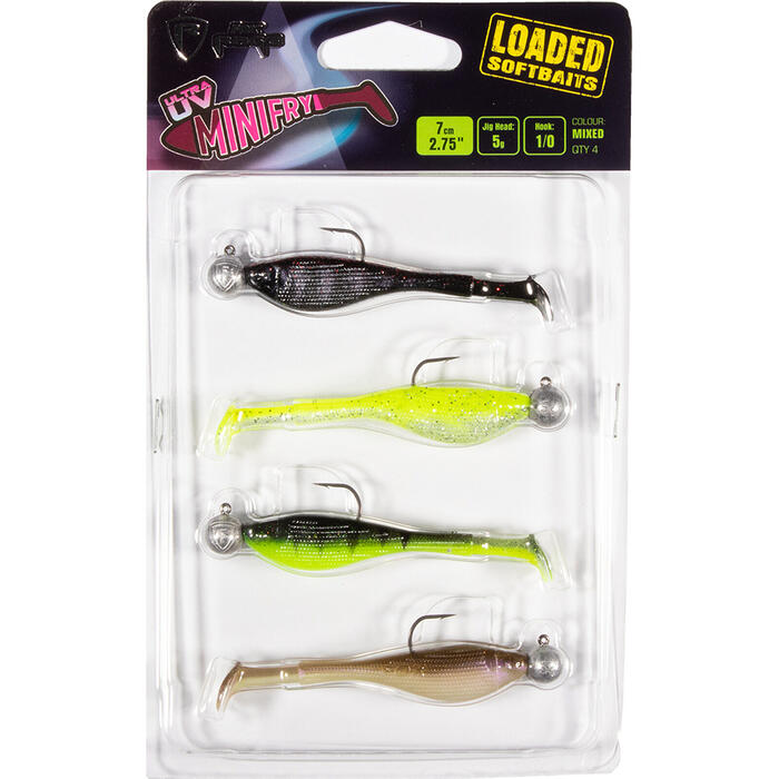 Fox Rage Mini Fry Mixed UV Colour Pack #3 Loaded 7cm 5gr