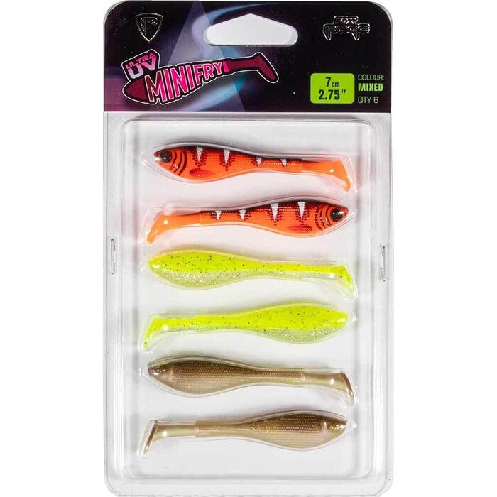Fox Rage Mini Fry UV Mixed Colours Pack #2 7cm