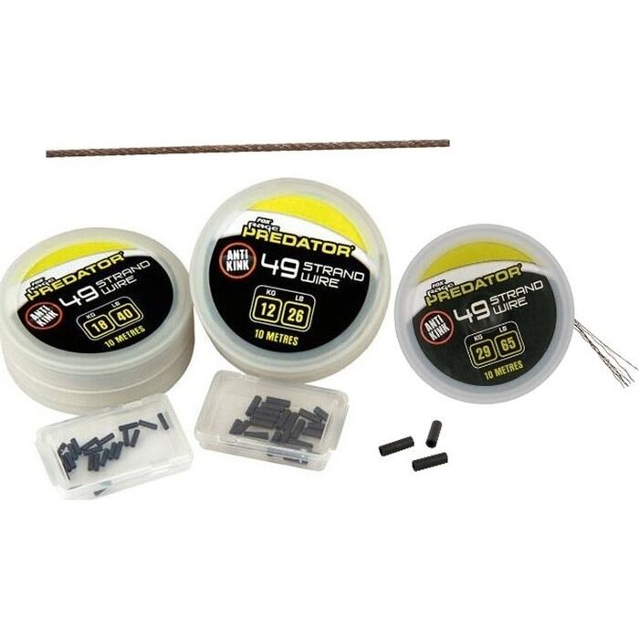 Fox Rage Predator 49 Strand Coated Steel Wire 18kg 10m