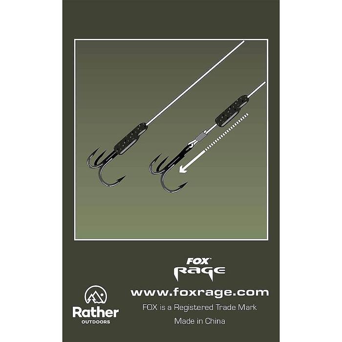 Fox Rage Predator Camo Treble Hook Sleeves M 10pcs