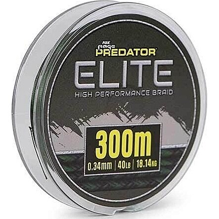 Fox Rage Predator Elite Braid 0.34mm 300m 40lb