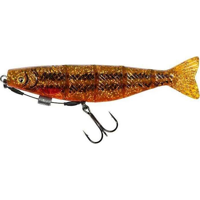 Fox Rage Pro Shad Jointed Loaded 14cm Goldie UV