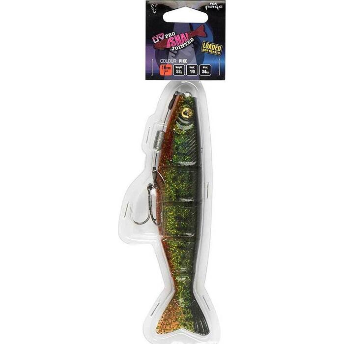 Fox Rage Pro Shad Jointed Loaded 14cm UV PIKE