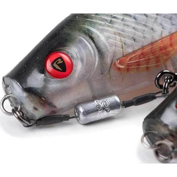 Fox Rage Pro Shad Jointed Loaded 14cm UV Red Wake
