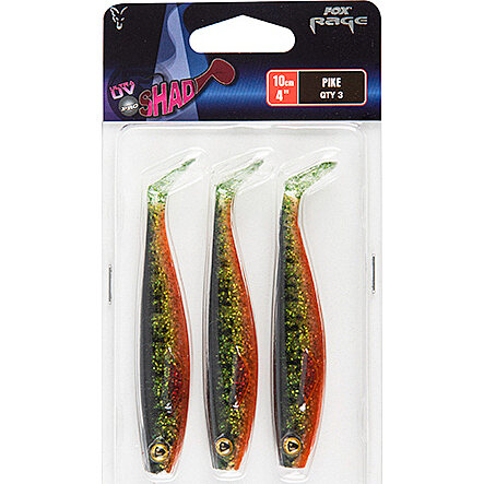 Fox Rage Pro Shad 10cm Pike UV 3st